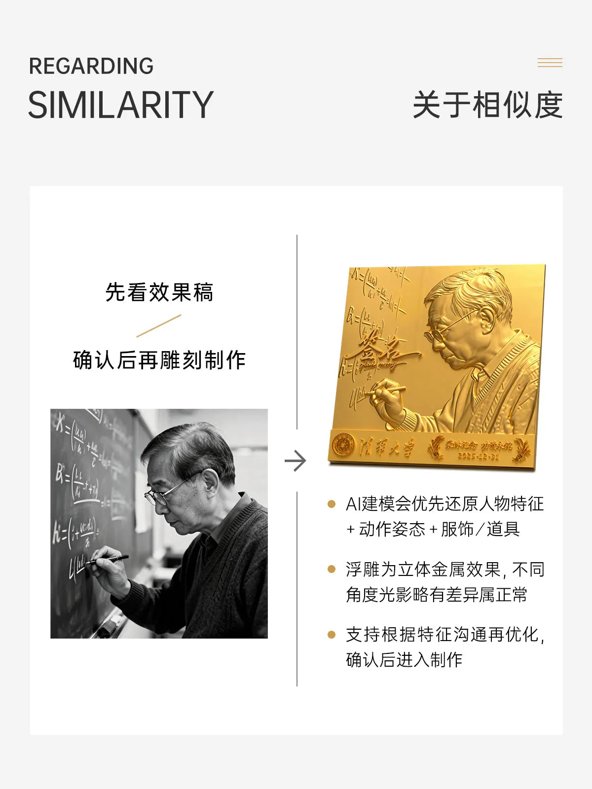 多题材浮雕纪念相框相似度说明图
